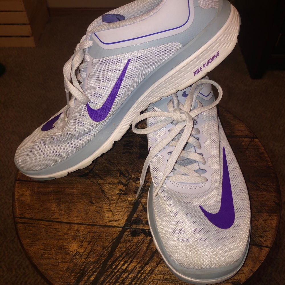 Nike Purple and Gray Fitsole Shoes